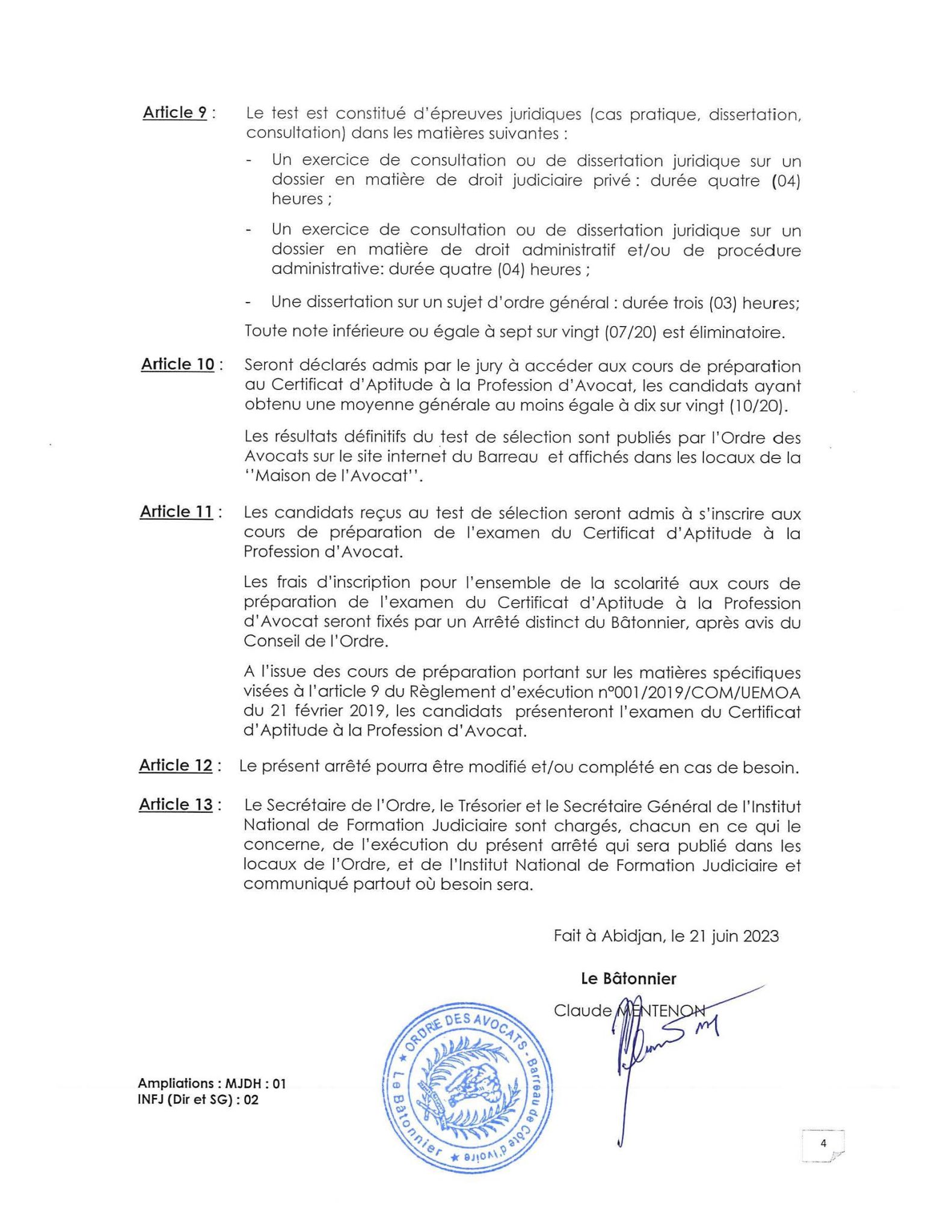 Ouverture Certificat dAptitude à la Profession dAvocat CAPA 2023